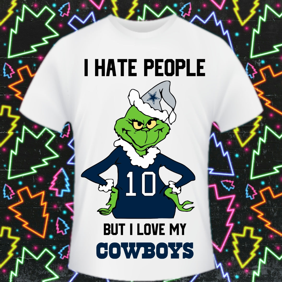 Christmas Football Grinch T-Shirt/DTF Images