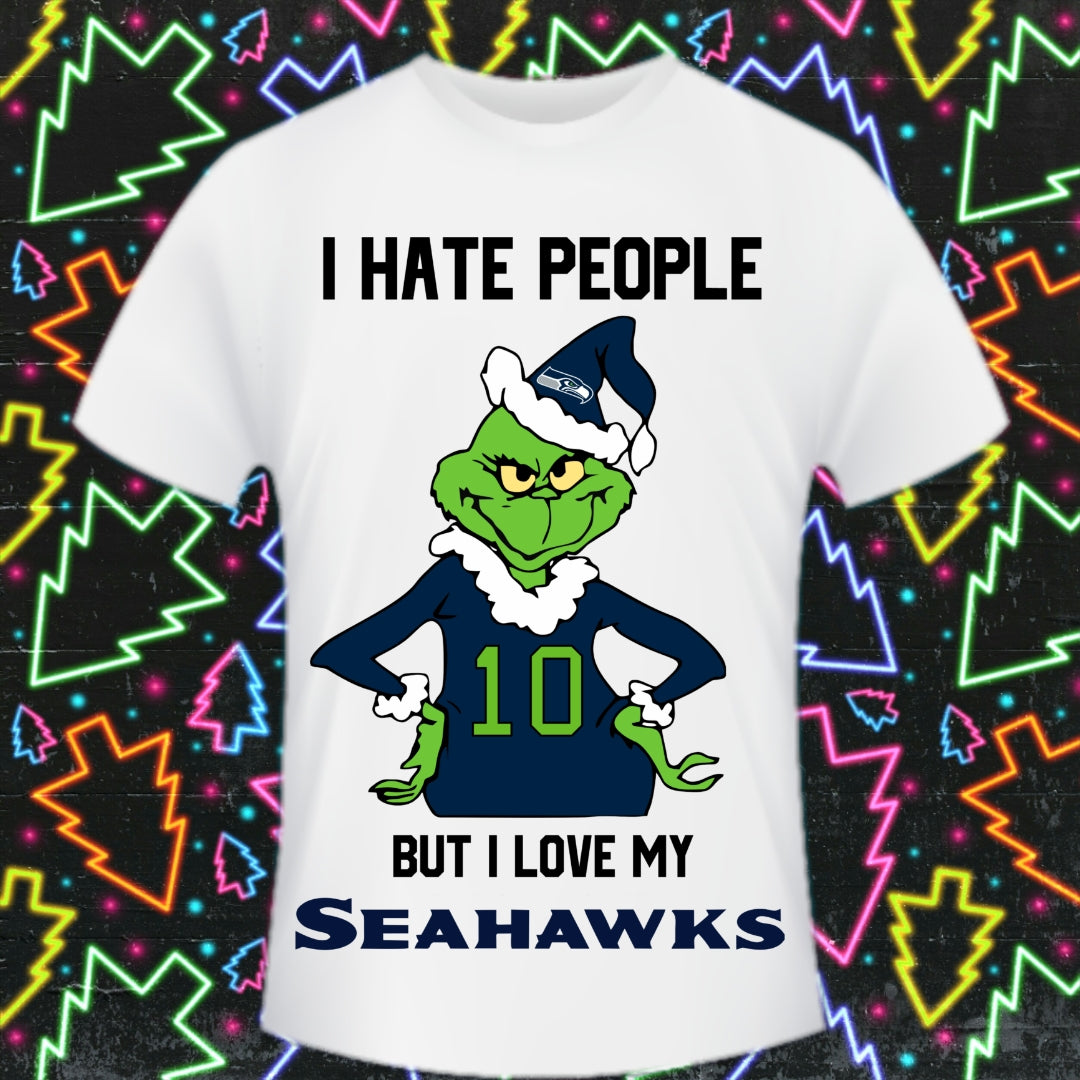 Christmas Football Grinch T-Shirt/DTF Images