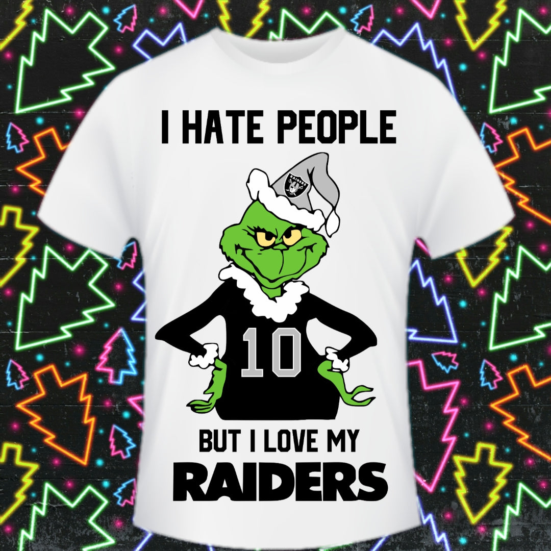 Christmas Football Grinch T-Shirt/DTF Images