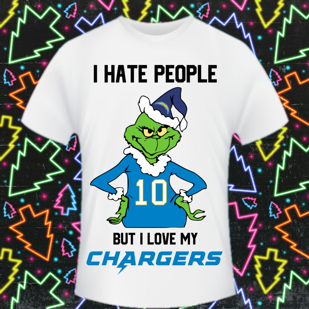 Christmas Football Grinch T-Shirt/DTF Images