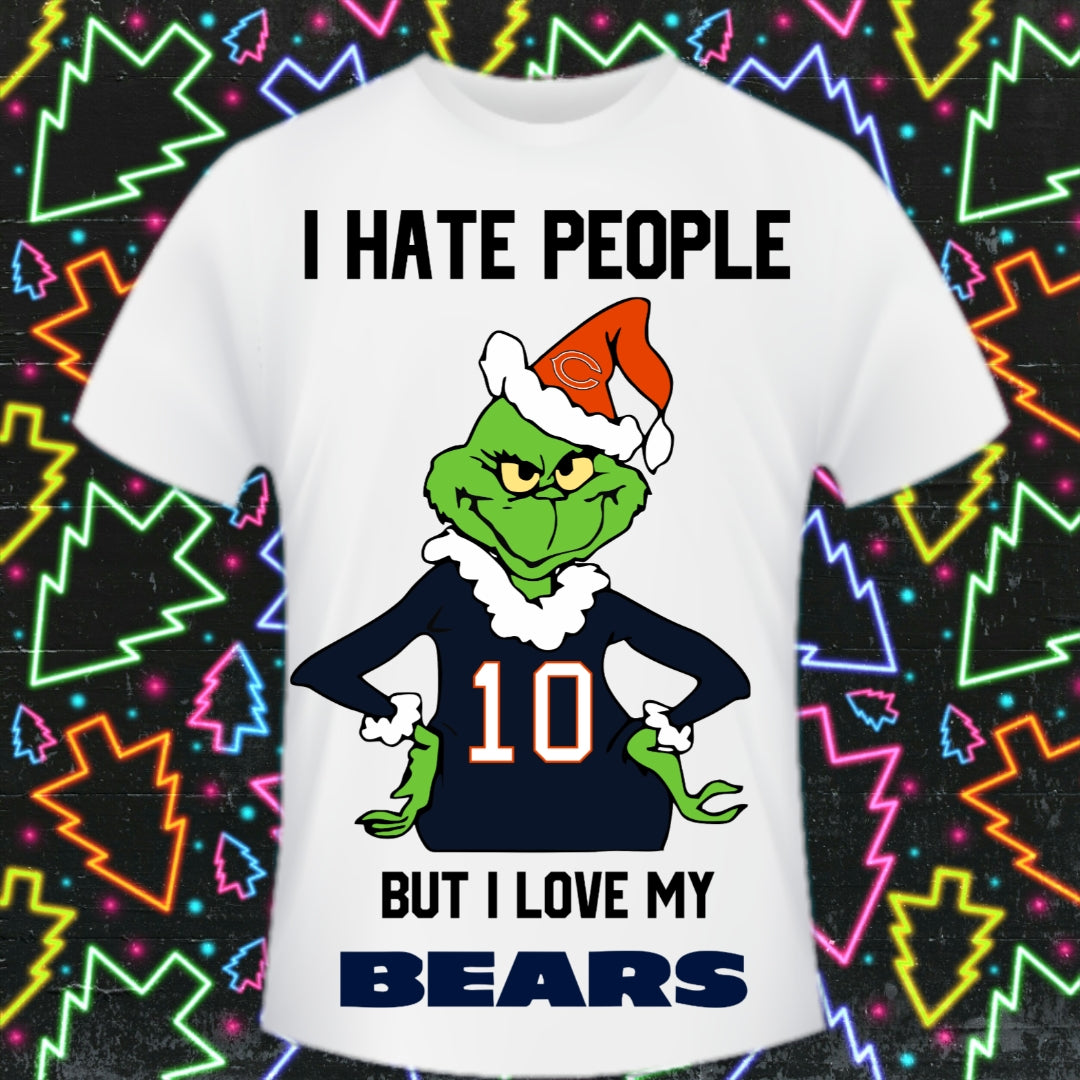 Christmas Football Grinch T-Shirt/DTF Images