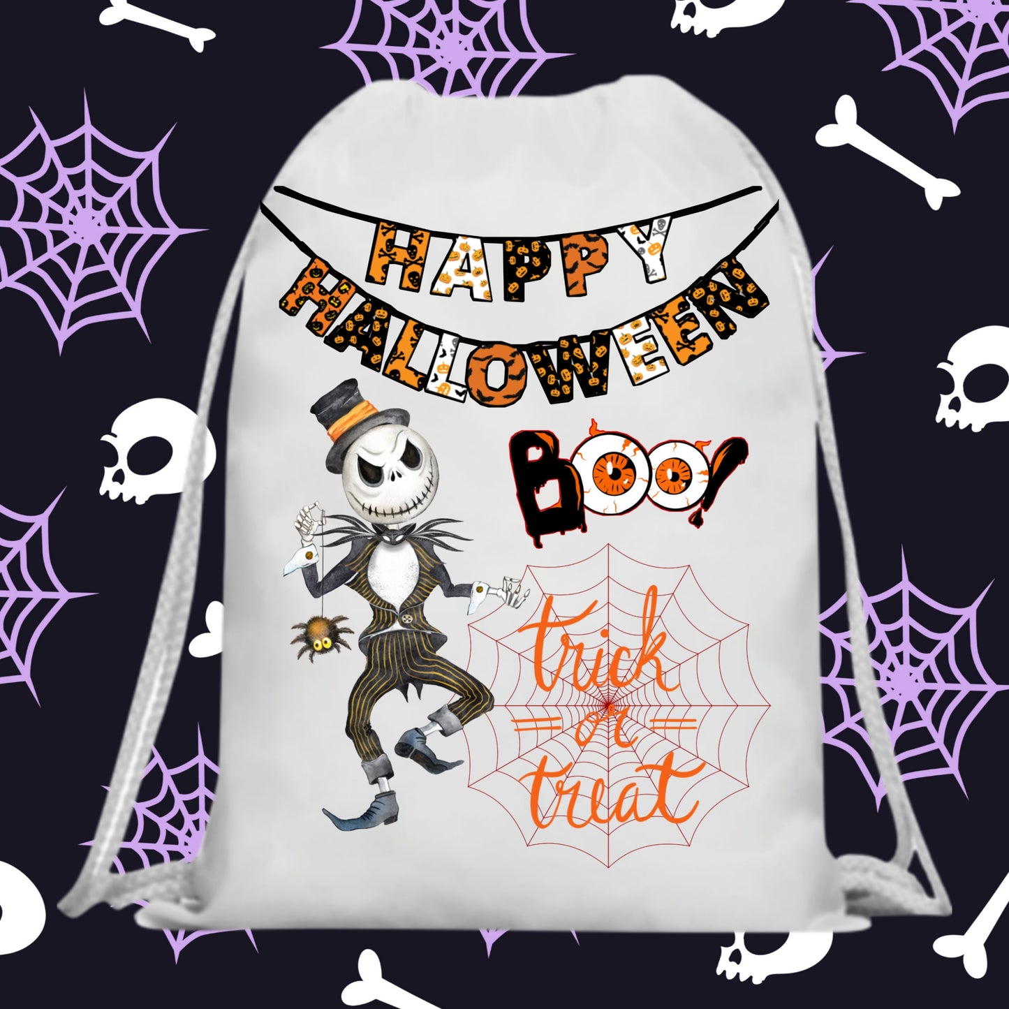 60 Halloween Treat Bag Sublimation Images Bundle