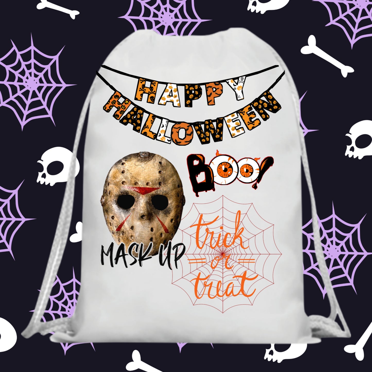 60 Halloween Treat Bag Sublimation Images Bundle