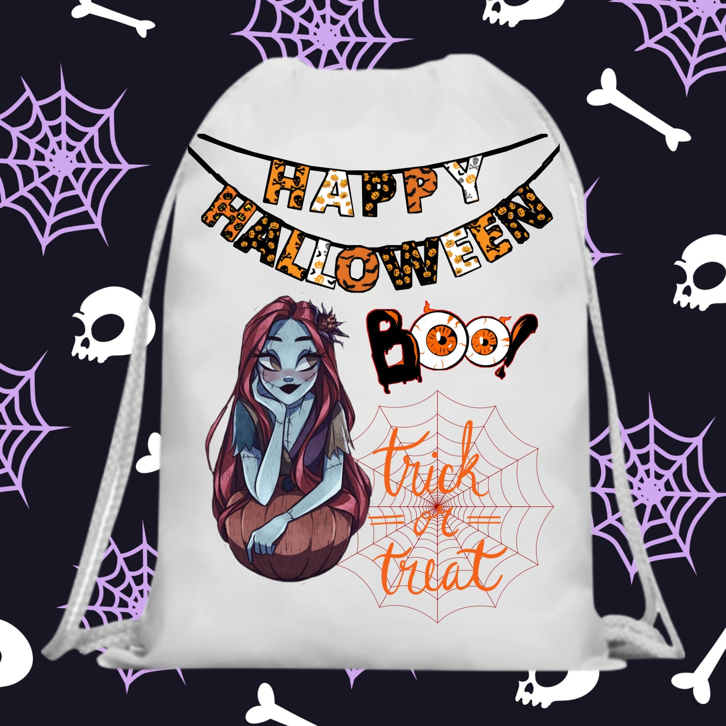 60 Halloween Treat Bag Sublimation Images Bundle