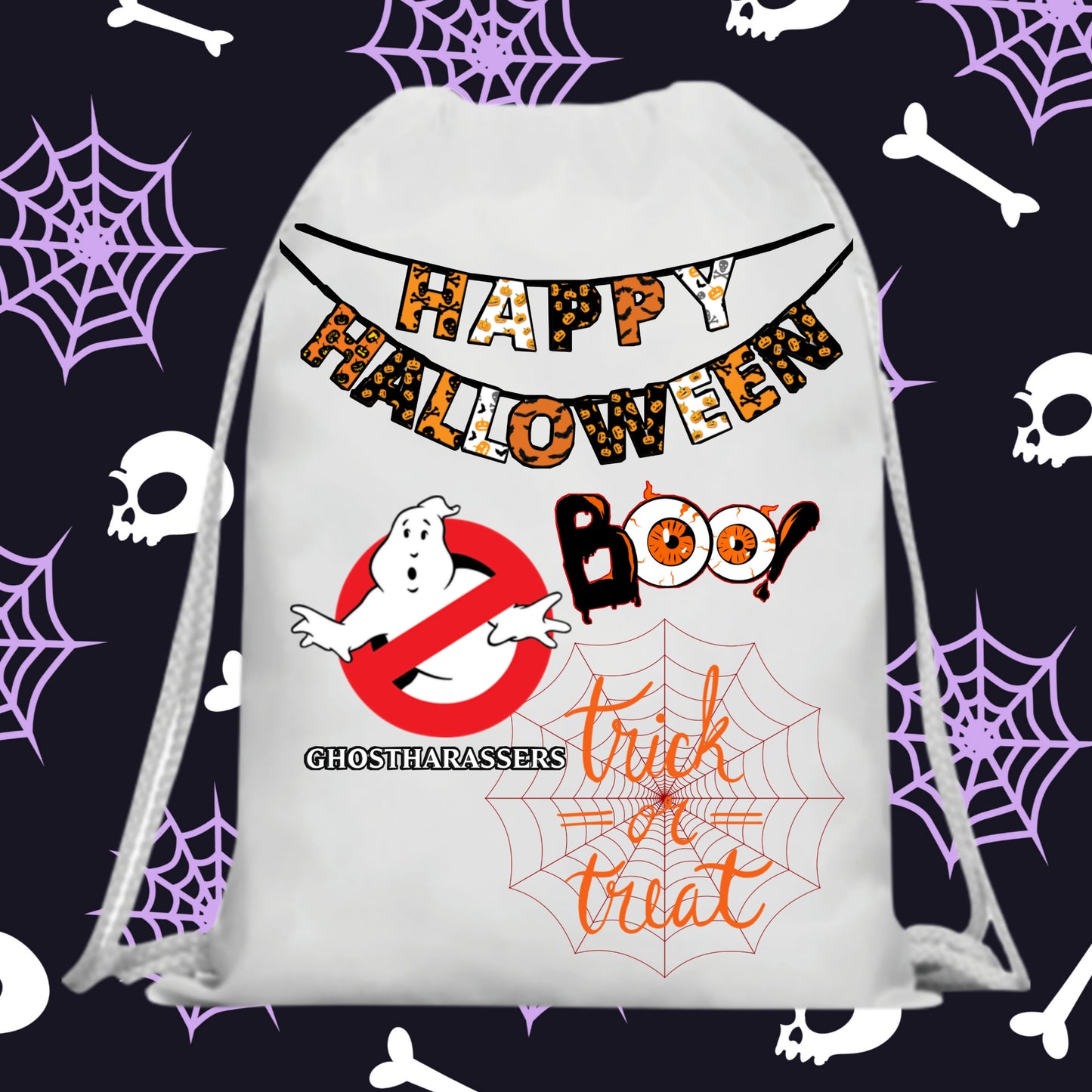 60 Halloween Treat Bag Sublimation Images Bundle