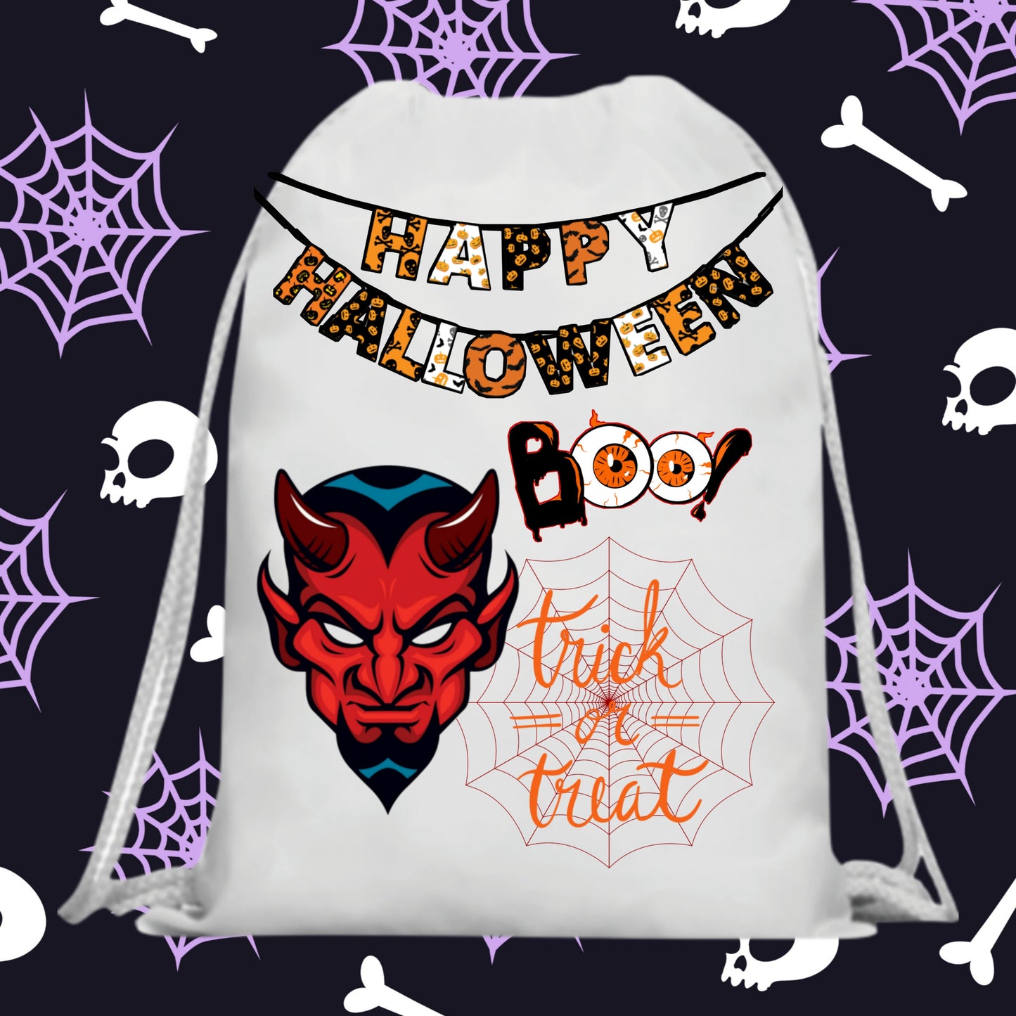 60 Halloween Treat Bag Sublimation Images Bundle