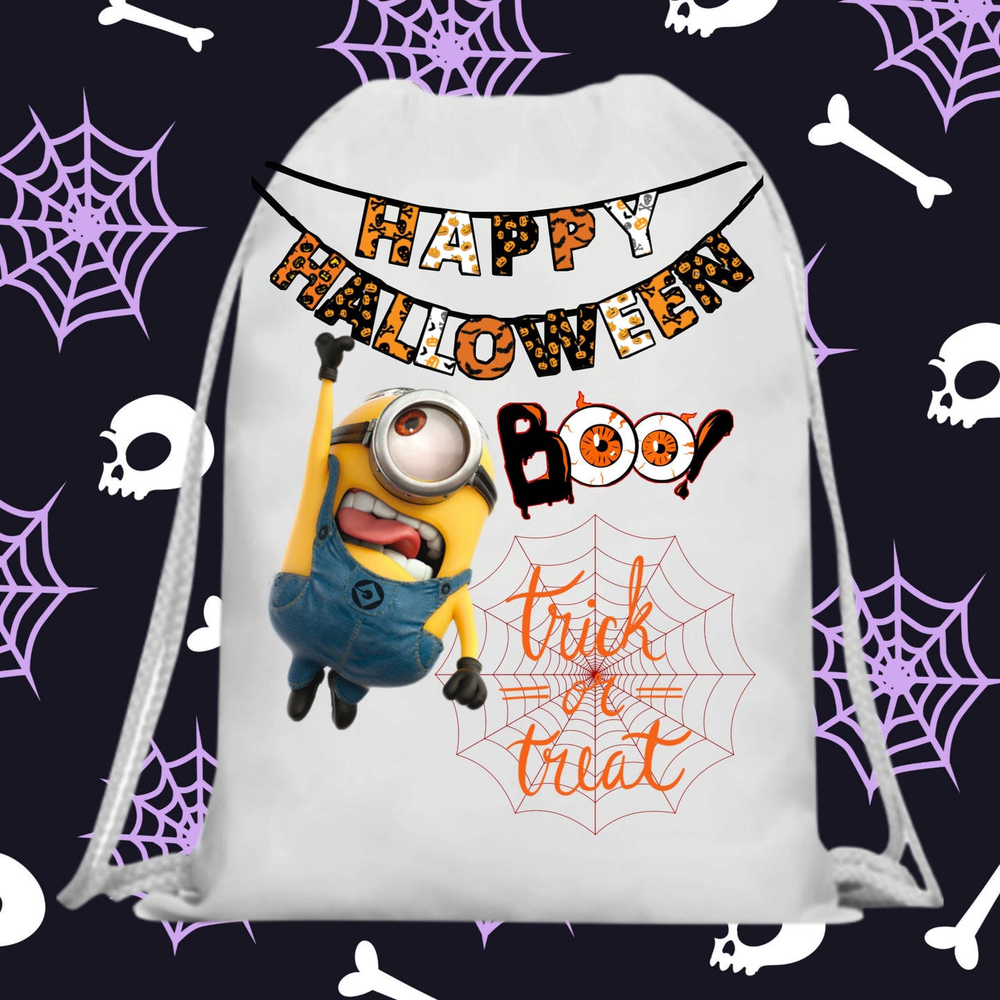 60 Halloween Treat Bag Sublimation Images Bundle