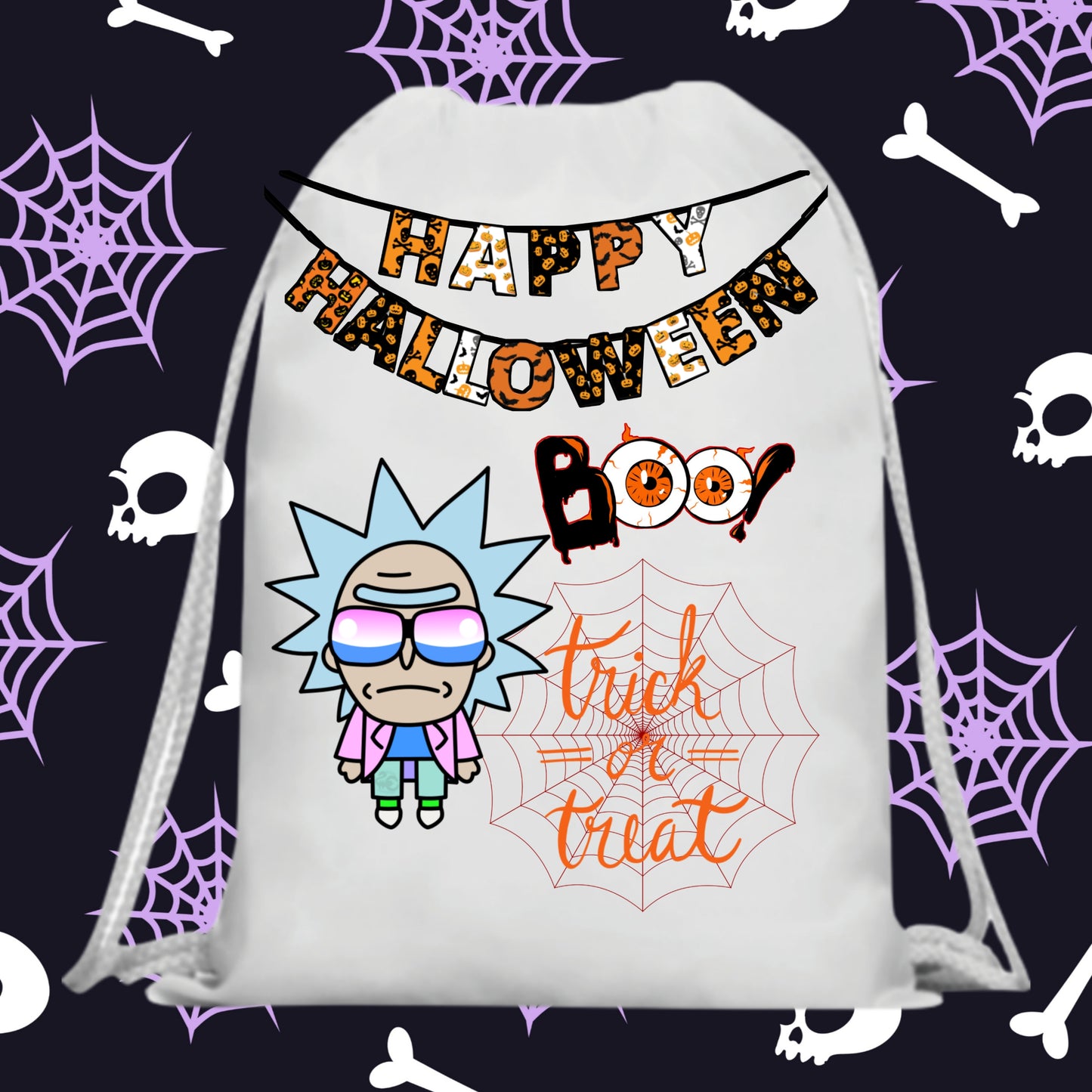 60 Halloween Treat Bag Sublimation Images Bundle