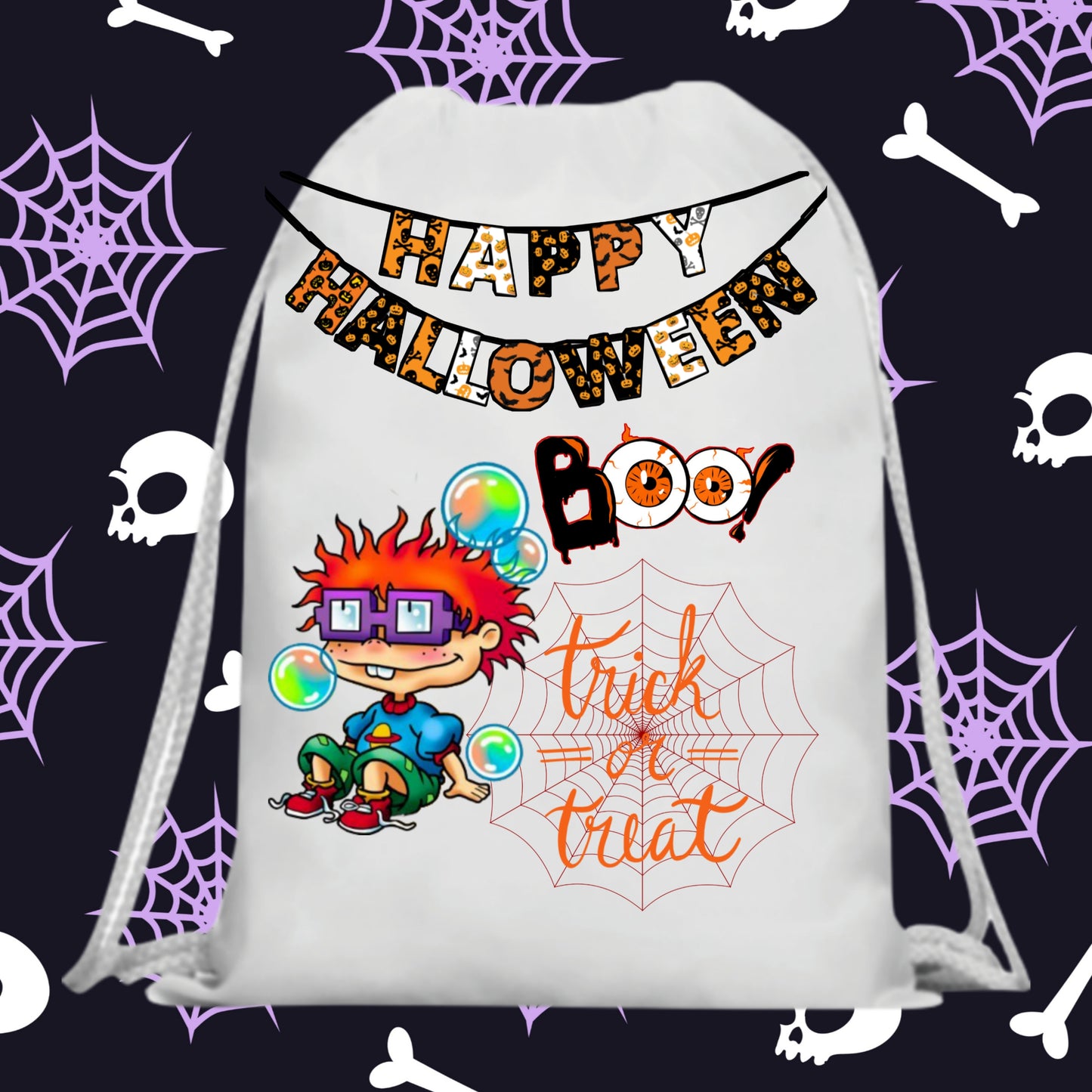 60 Halloween Treat Bag Sublimation Images Bundle