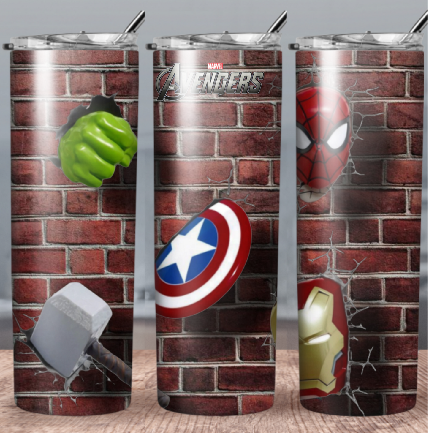 3D Superhero Sublimation 20oz Images Bundle