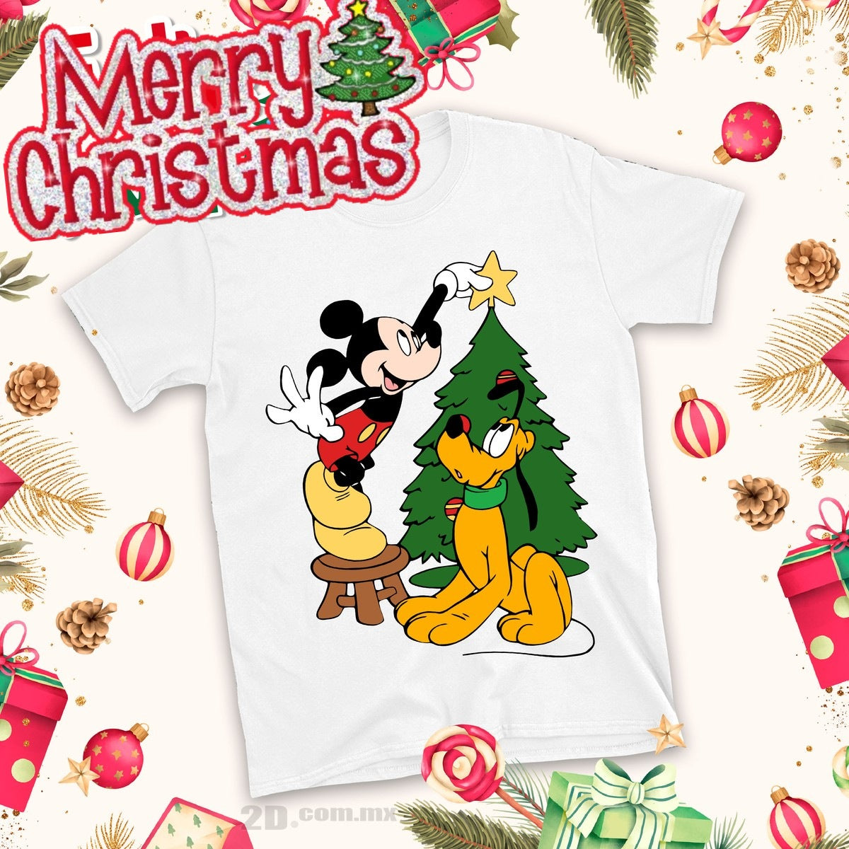 Christmas Cartoon Sublimation T-Shirt Images Bundle