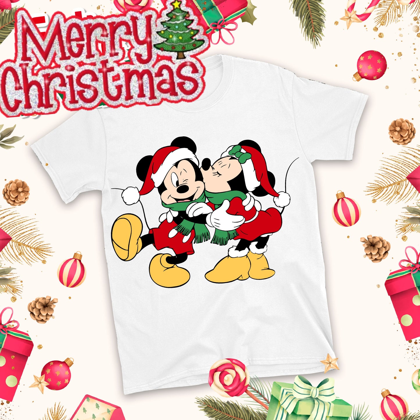 Christmas Cartoon Sublimation T-Shirt Images Bundle