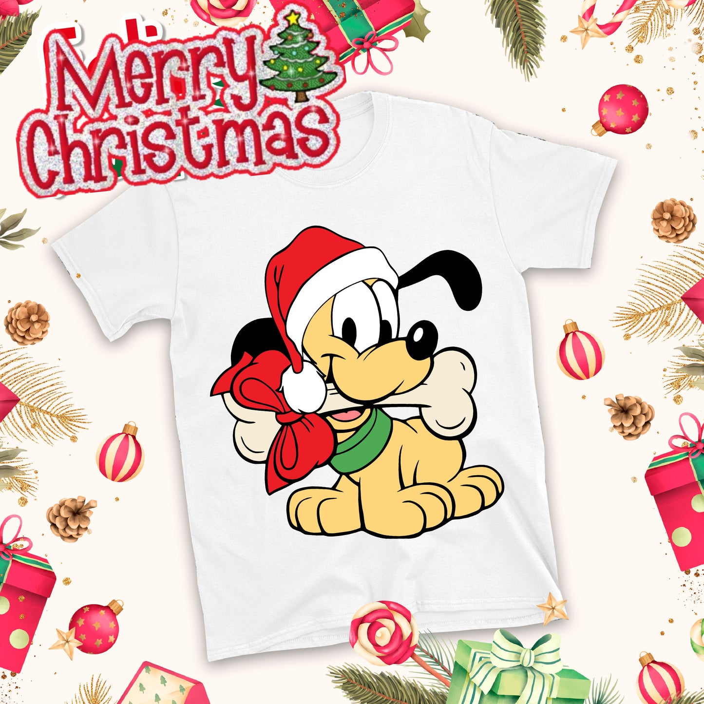 Christmas Cartoon Sublimation T-Shirt Images Bundle