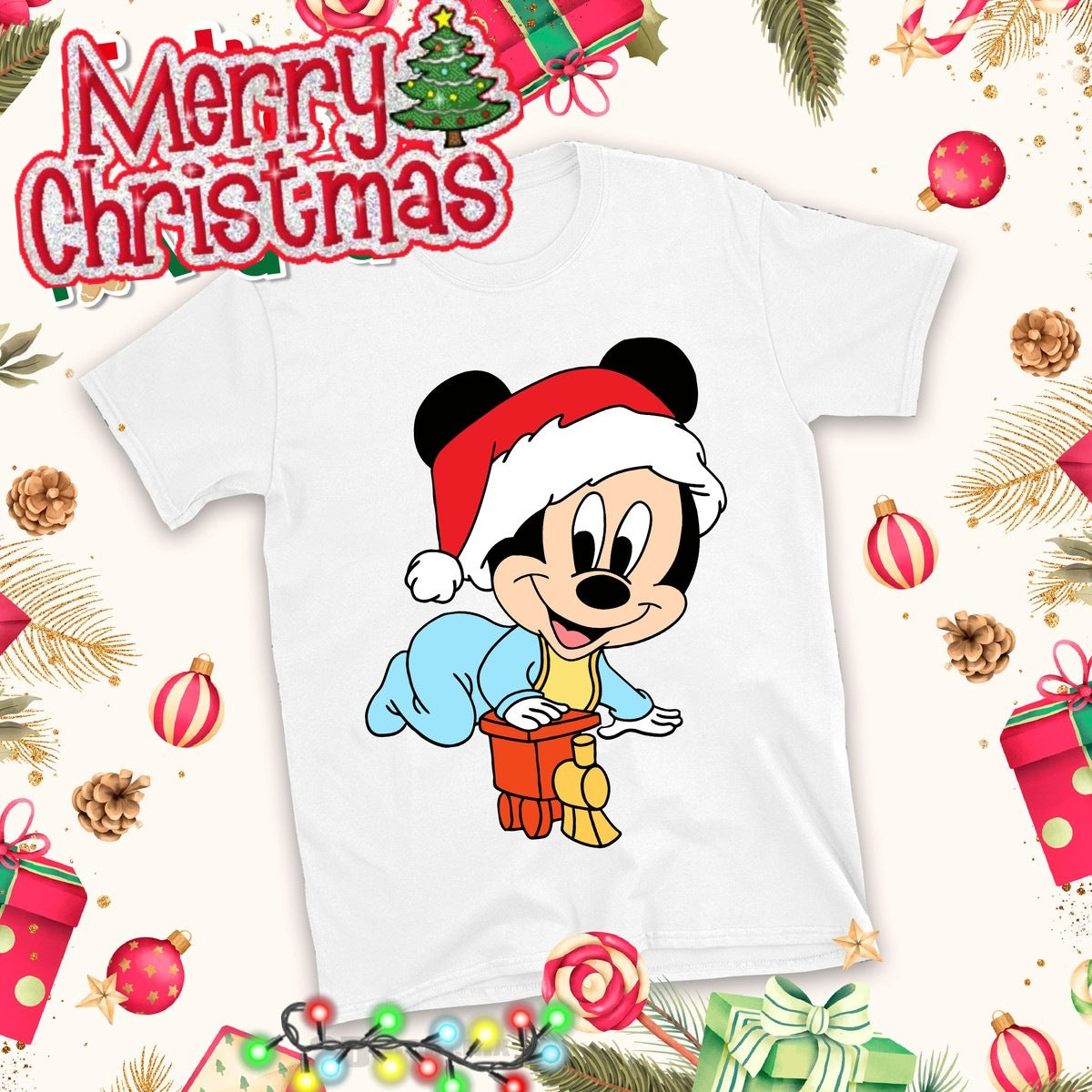 Christmas Cartoon Sublimation T-Shirt Images Bundle