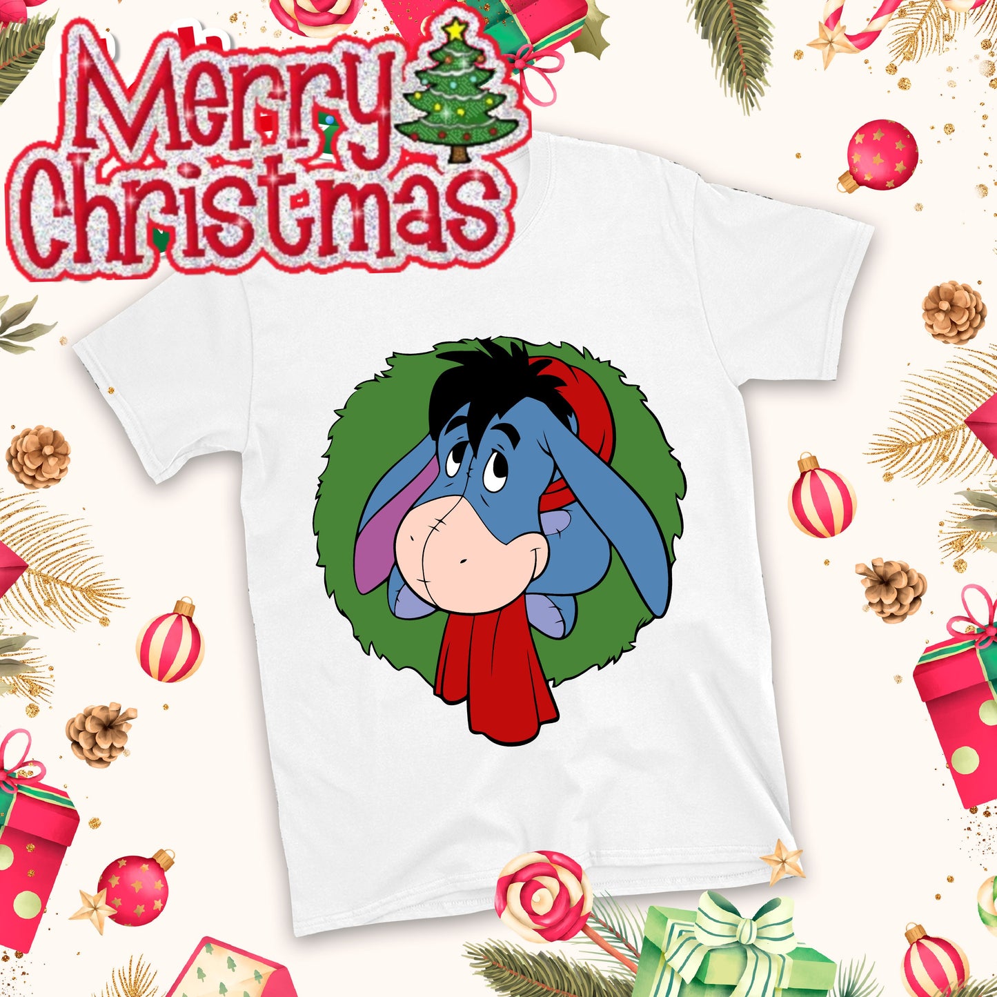 Christmas Cartoon Sublimation T-Shirt Images Bundle