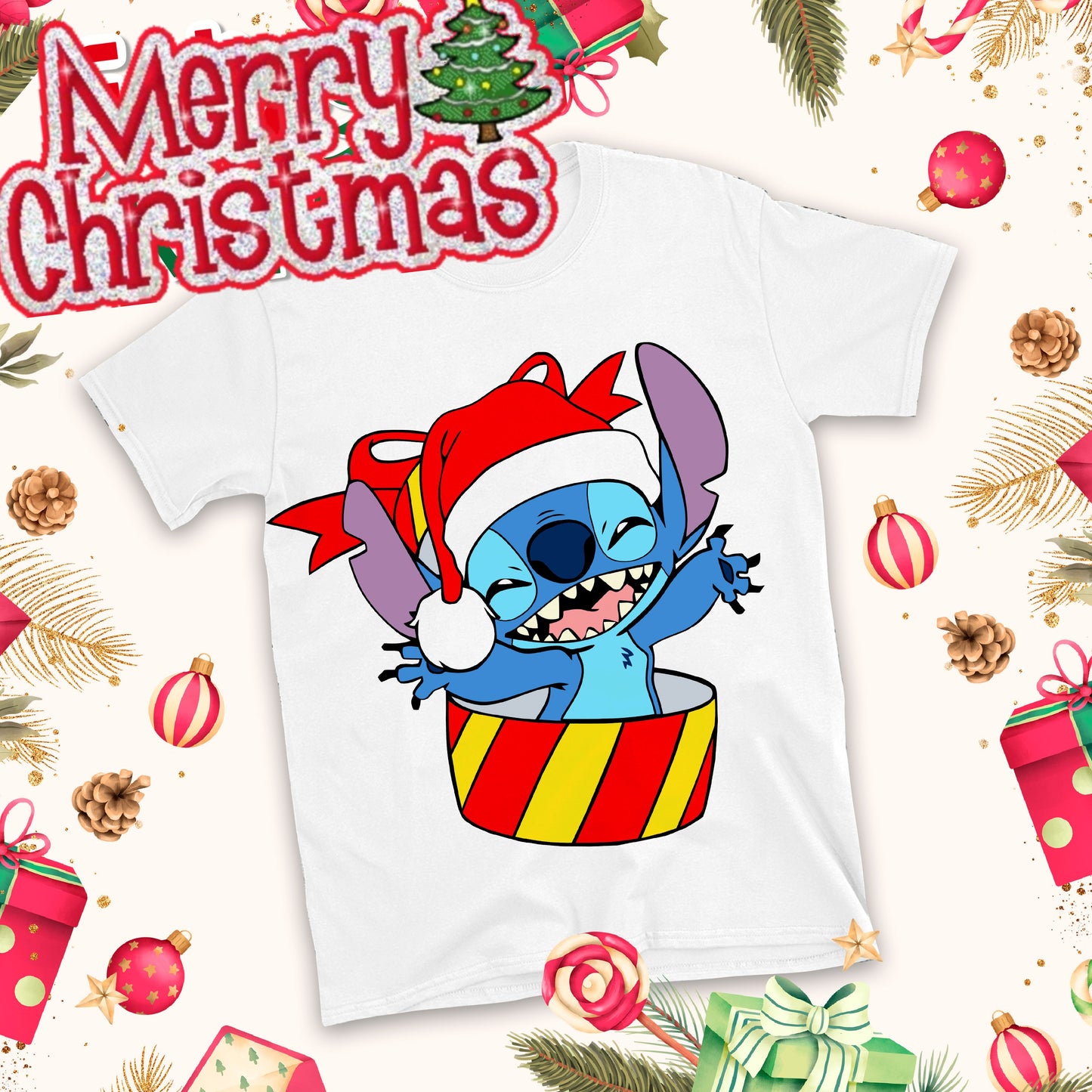 Christmas Cartoon Sublimation T-Shirt Images Bundle