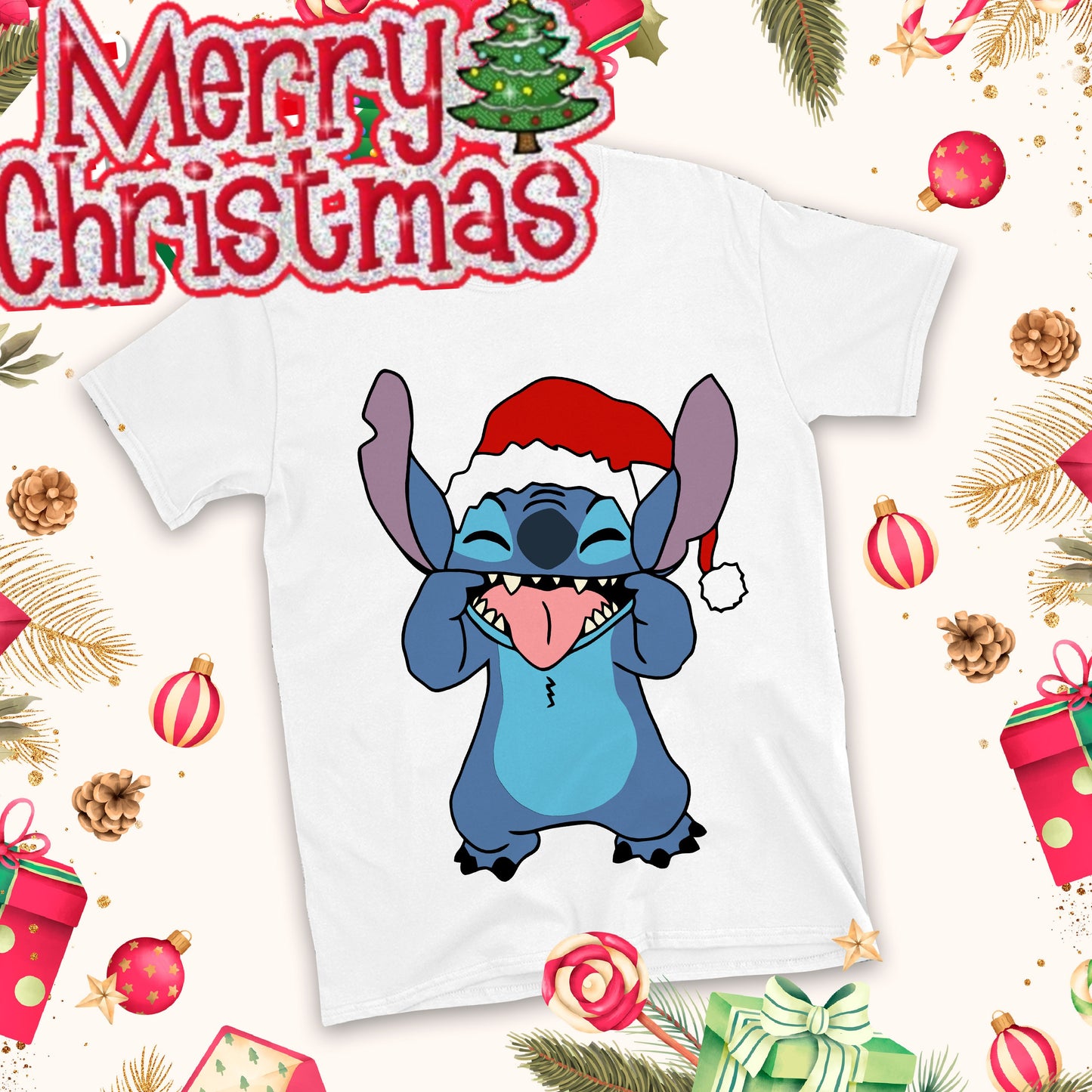 Christmas Cartoon Sublimation T-Shirt Images Bundle