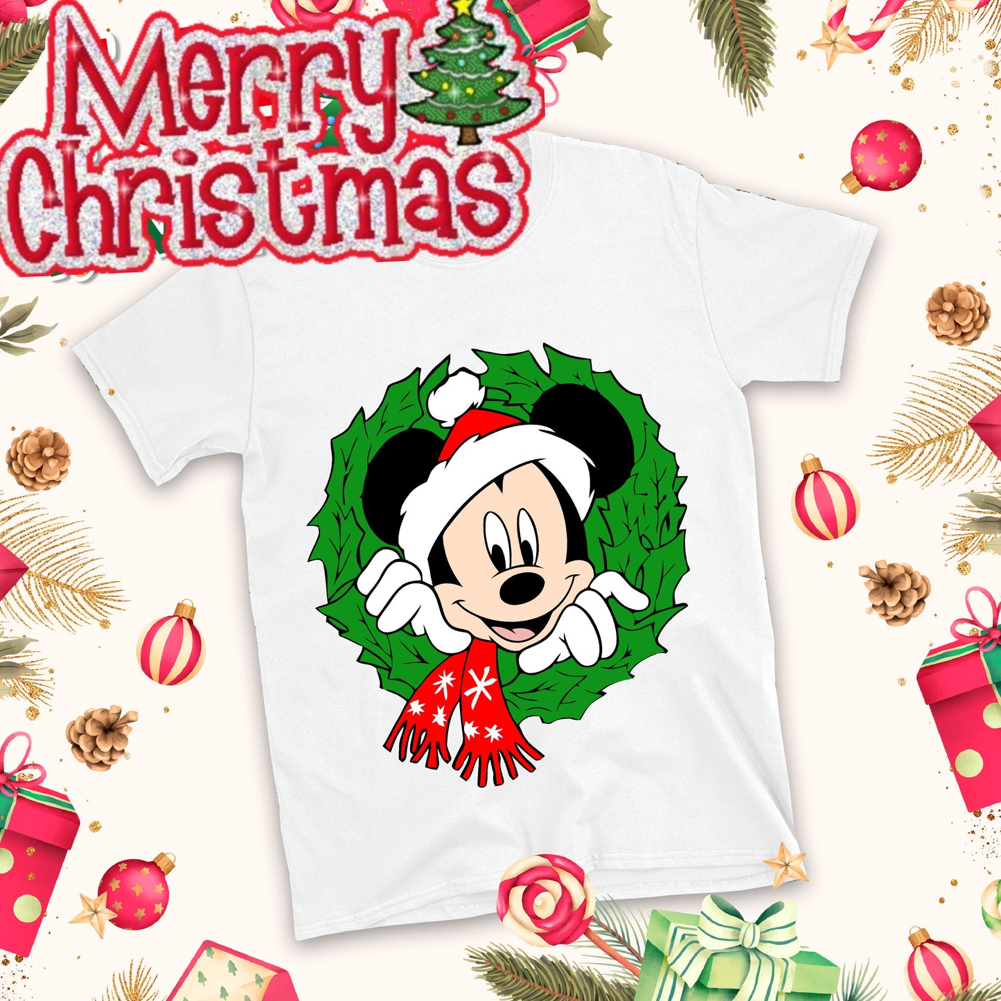 Christmas Cartoon Sublimation T-Shirt Images Bundle