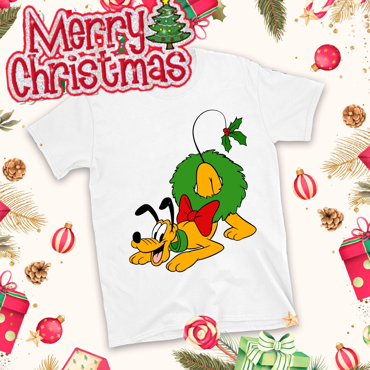 Christmas Cartoon Sublimation T-Shirt Images Bundle