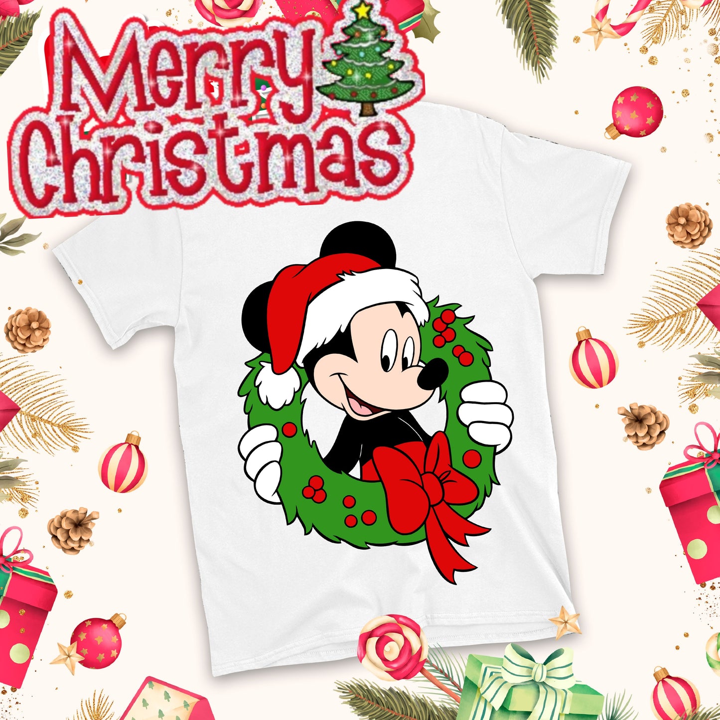 Christmas Cartoon Sublimation T-Shirt Images Bundle