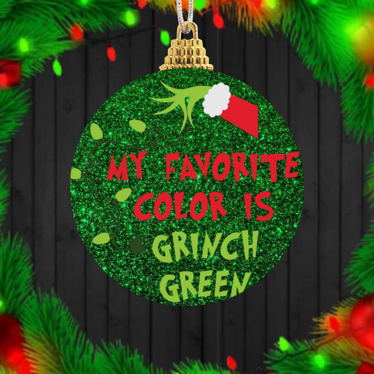 30+ Christmas Grinch Sublimation Ornament/Car Coaster Images Bundle