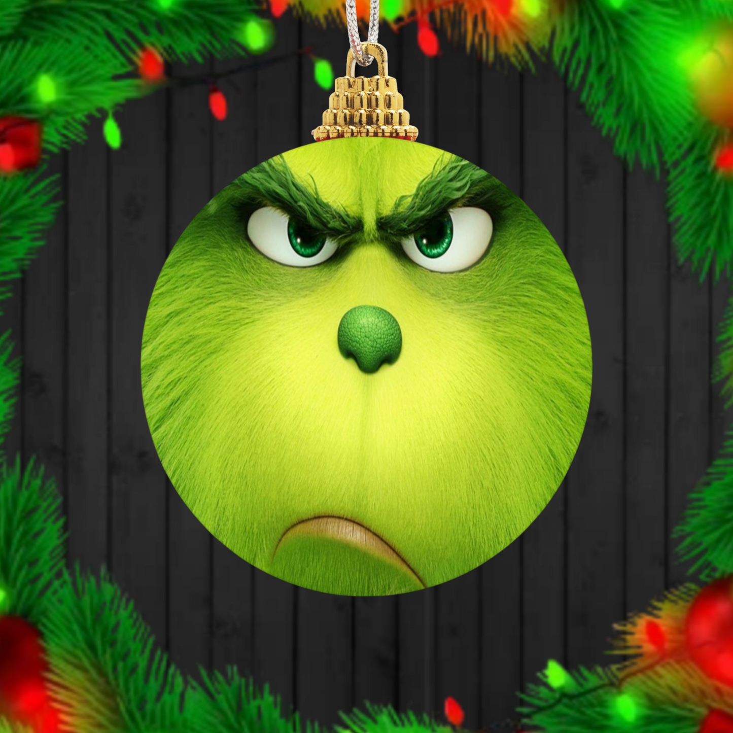 30+ Christmas Grinch Sublimation Ornament/Car Coaster Images Bundle