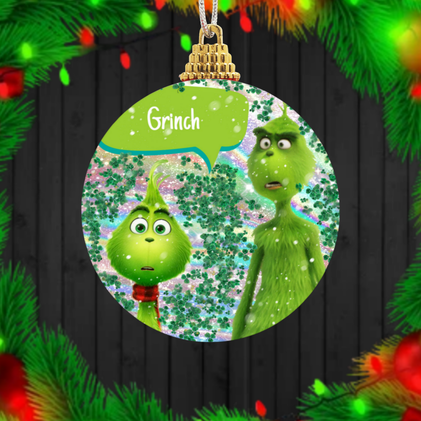 30+ Christmas Grinch Sublimation Ornament/Car Coaster Images Bundle