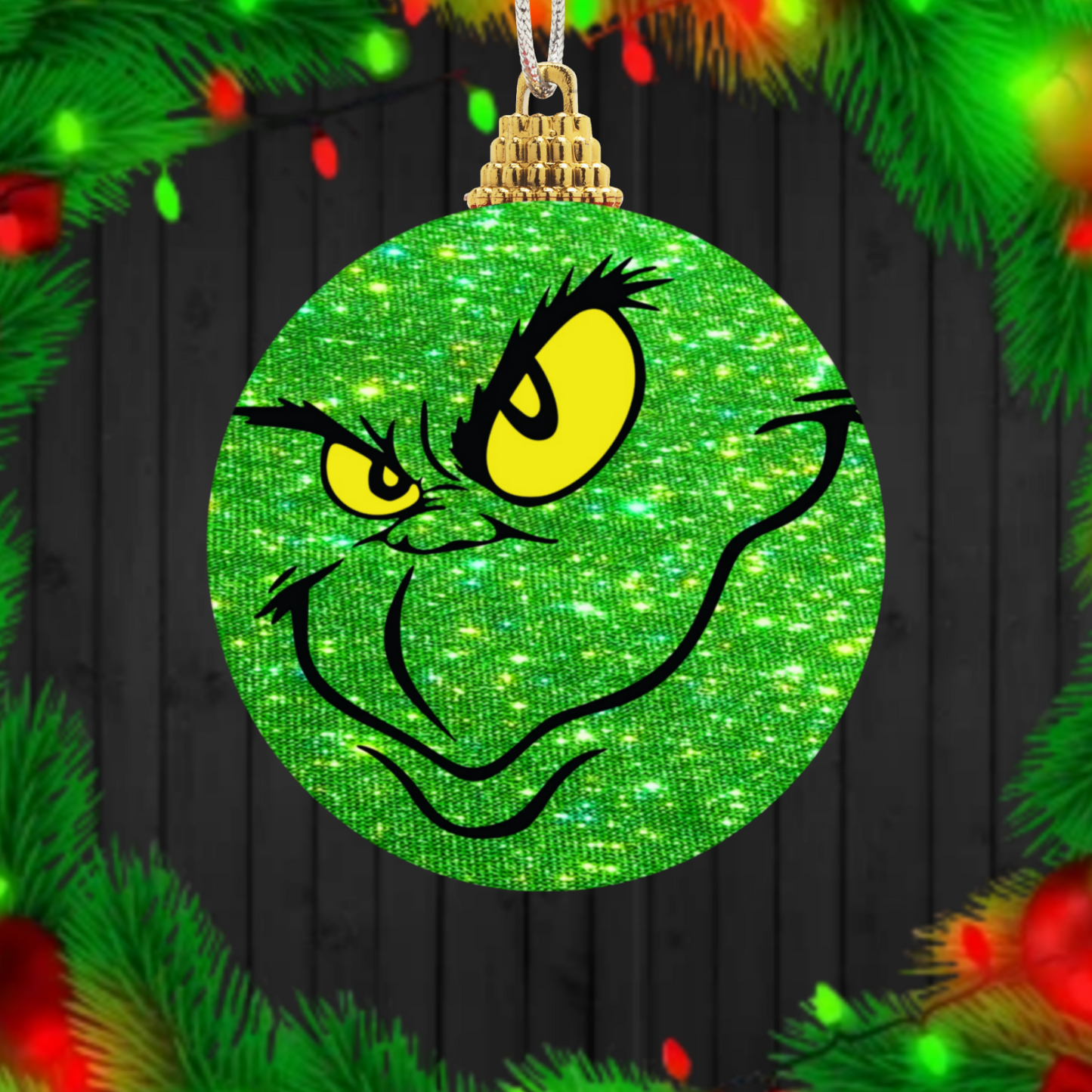 30+ Christmas Grinch Sublimation Ornament/Car Coaster Images Bundle