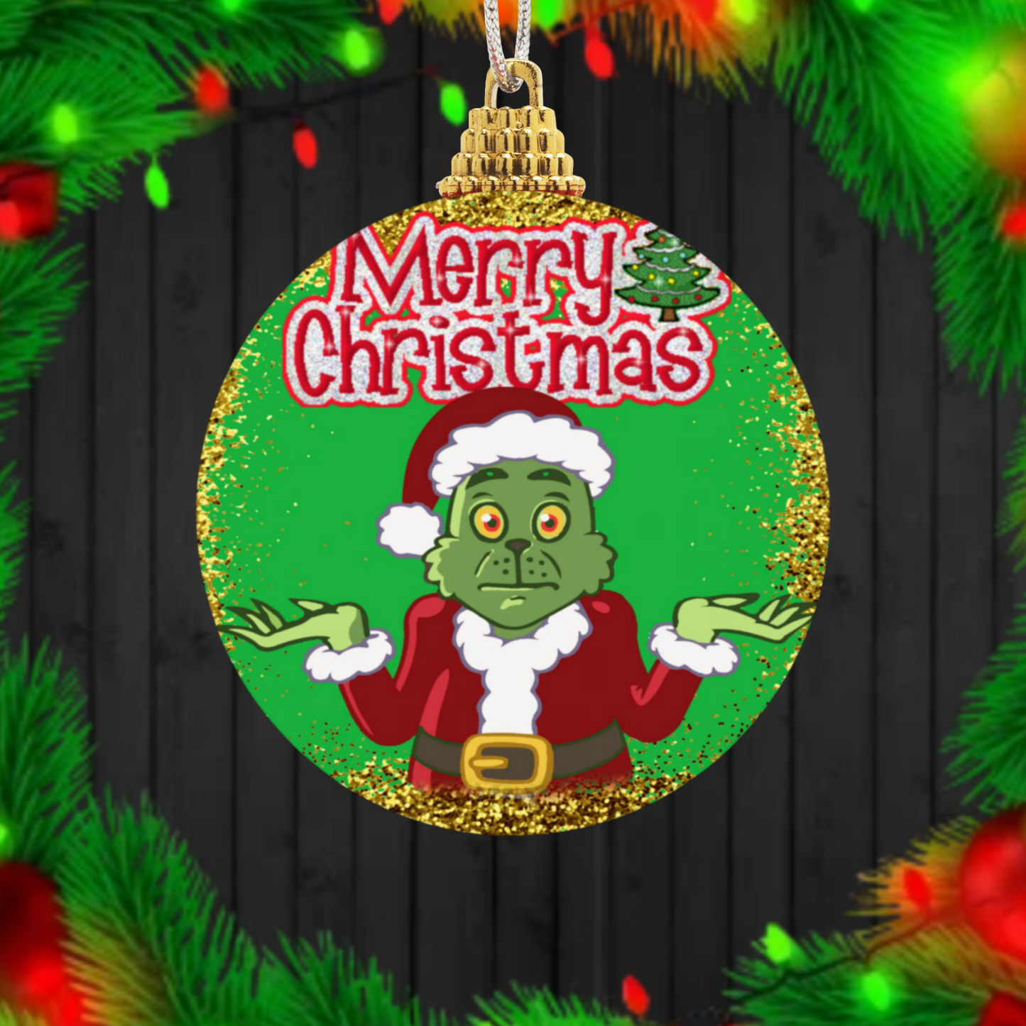 30+ Christmas Grinch Sublimation Ornament/Car Coaster Images Bundle