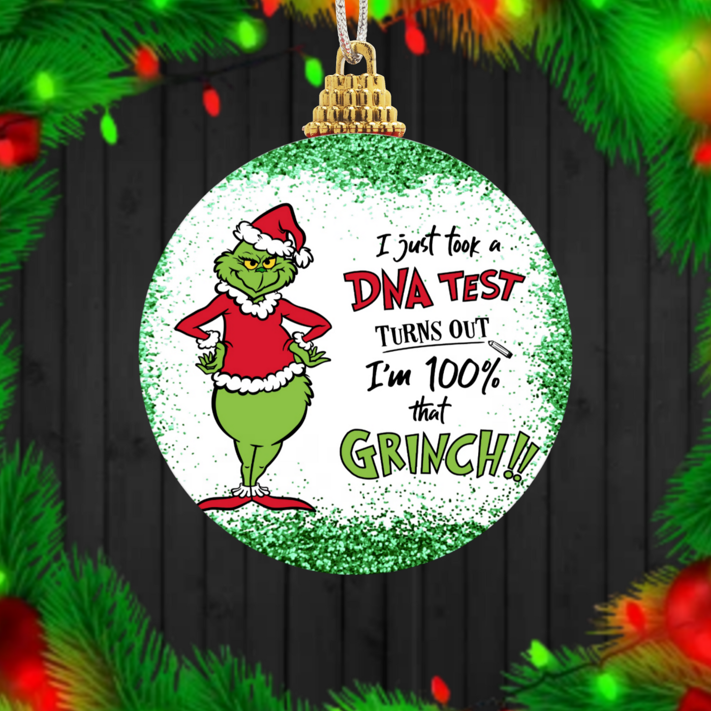 30+ Christmas Grinch Sublimation Ornament/Car Coaster Images Bundle