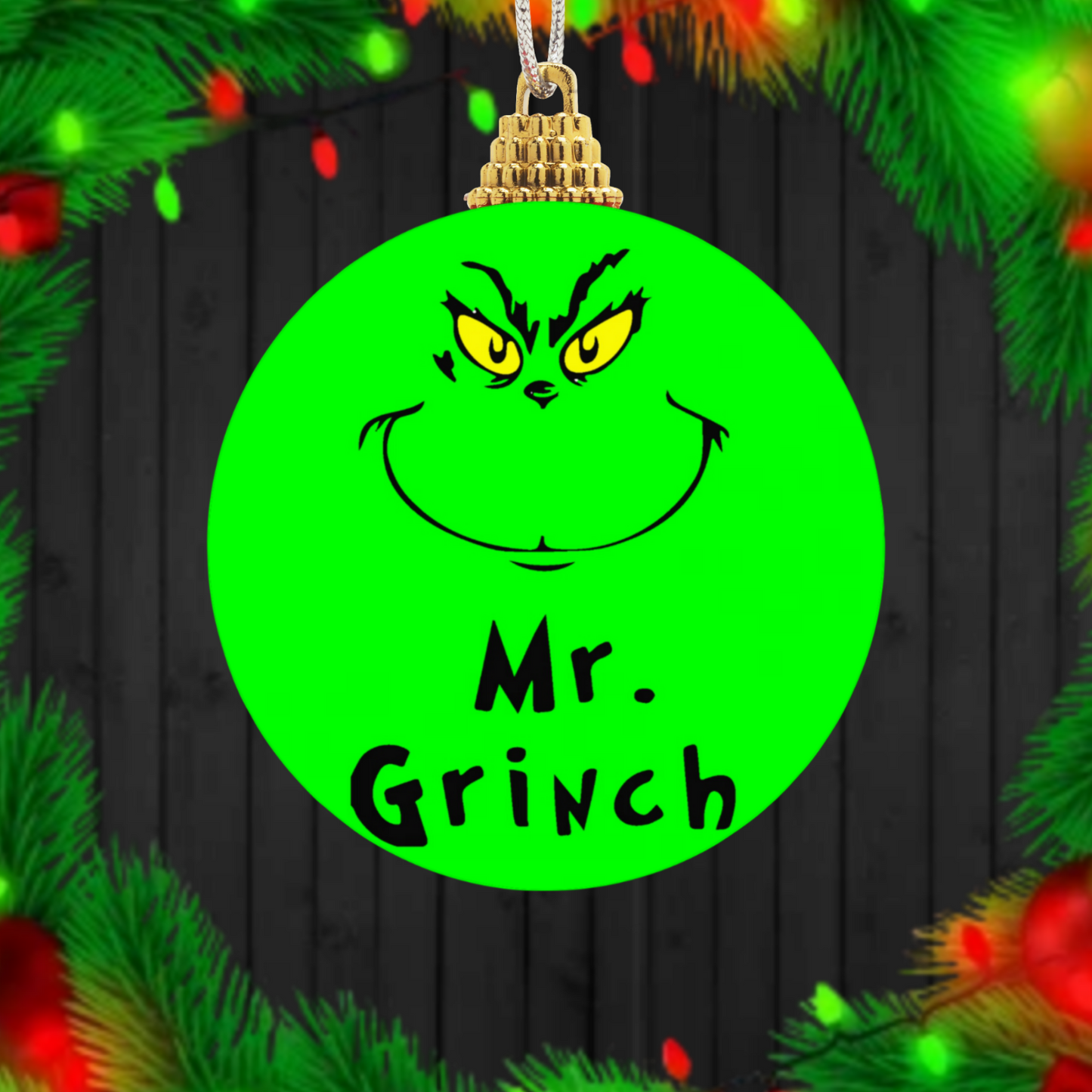 30+ Christmas Grinch Sublimation Ornament/Car Coaster Images Bundle