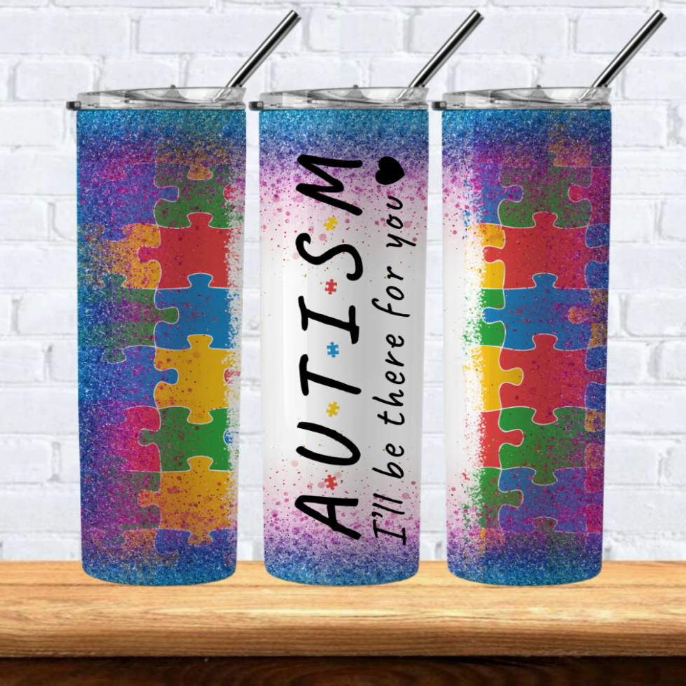 Autism Sublimation 20oz Tumbler Images Bundle