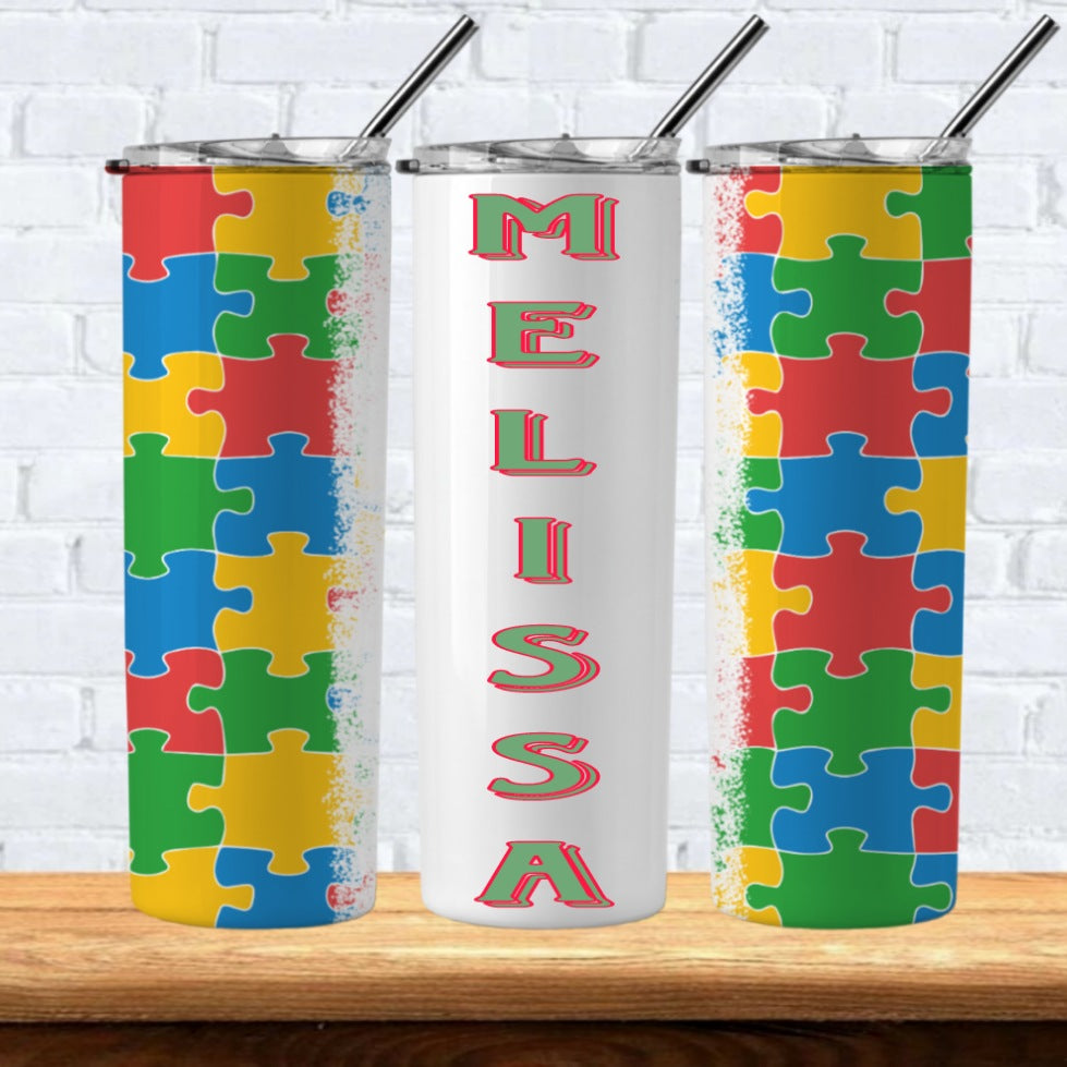 Autism Sublimation 20oz Tumbler Images Bundle