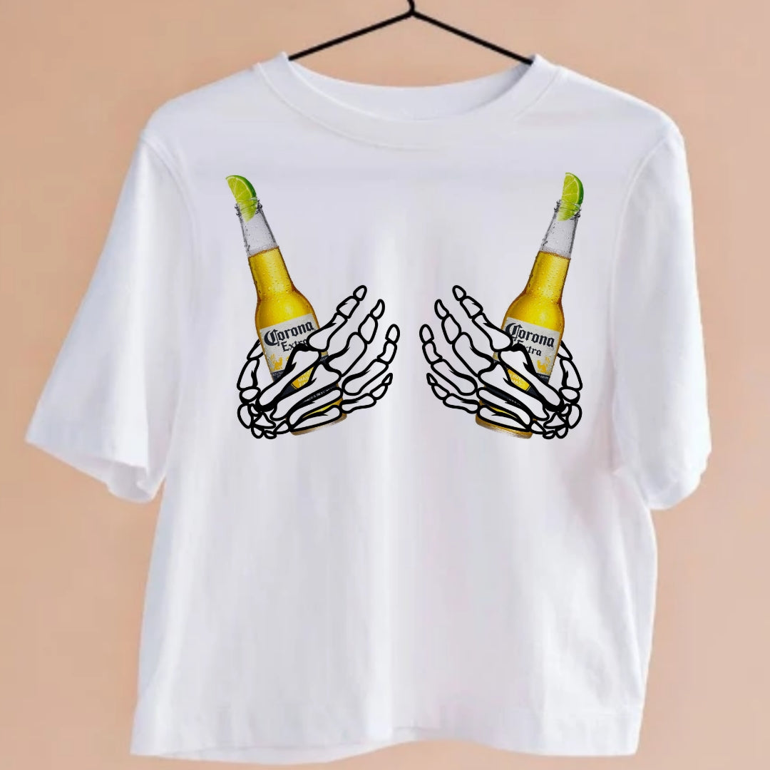 Bottles in Hands T-shirt Images DTF/Sublimation Bundle