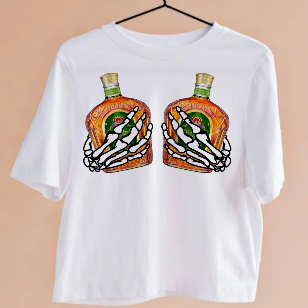 Bottles in Hands T-shirt Images DTF/Sublimation Bundle