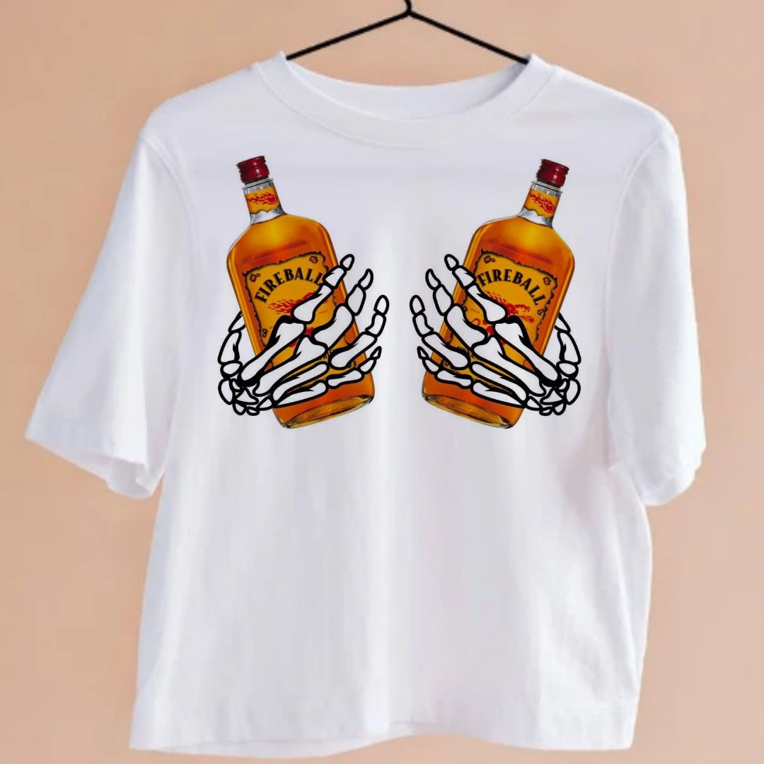 Bottles in Hands T-shirt Images DTF/Sublimation Bundle