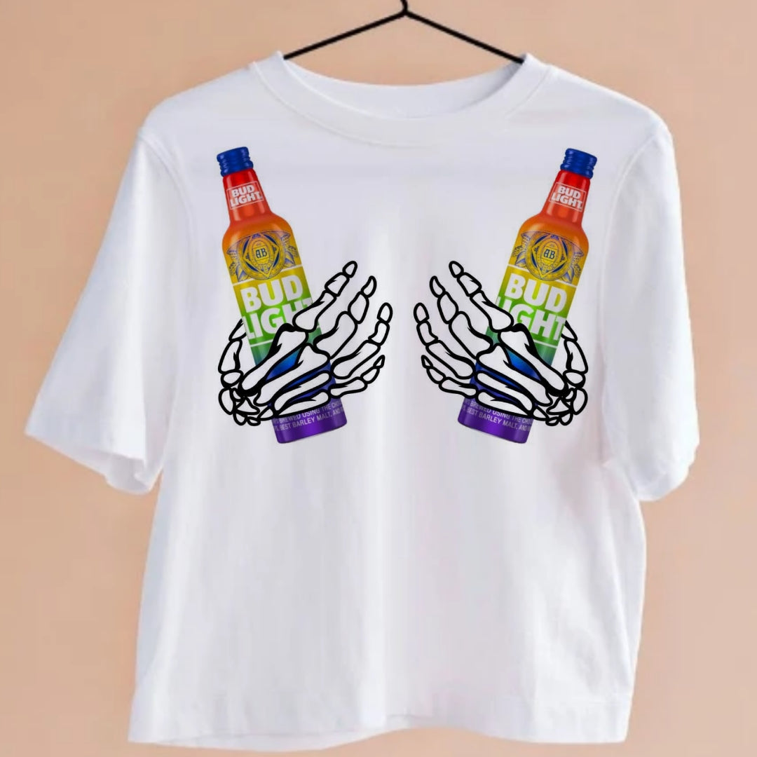 Bottles in Hands T-shirt Images DTF/Sublimation Bundle