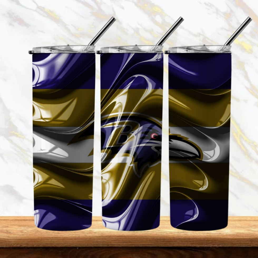 Inflate Football 20oz Sublimation Tumbler Image