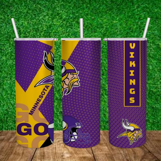 Football 20oz Sublimation Tumbler Image