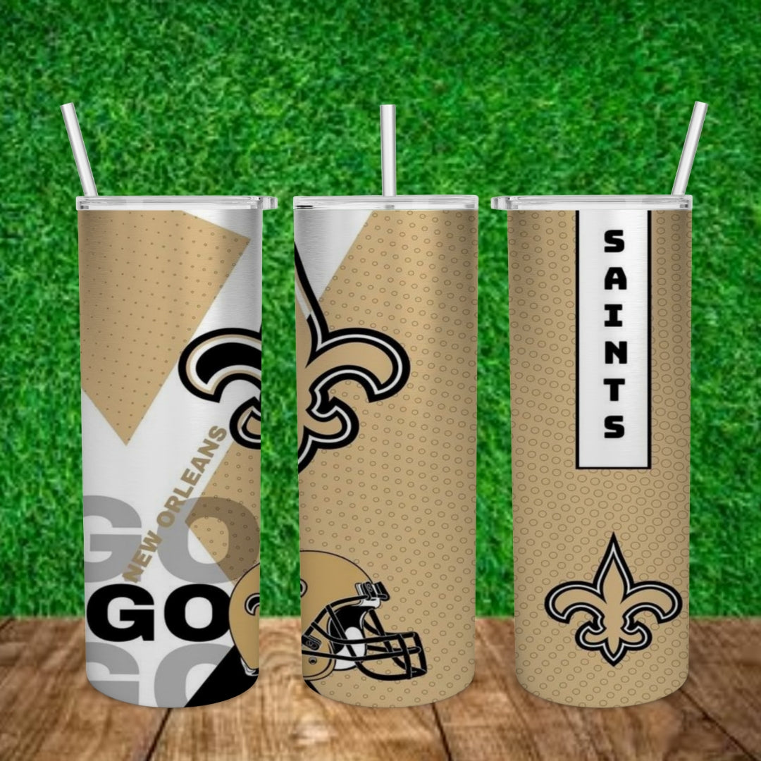 Football 20oz Sublimation Tumbler Image