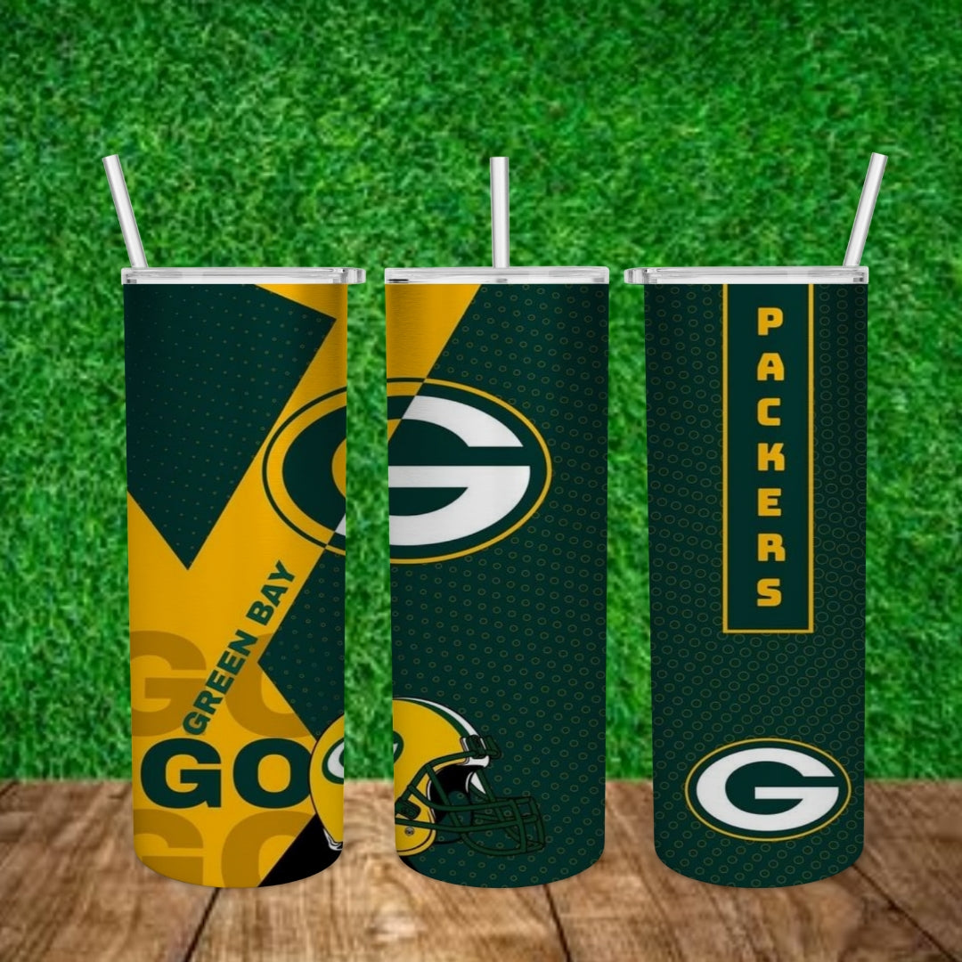 Football 20oz Sublimation Tumbler Image