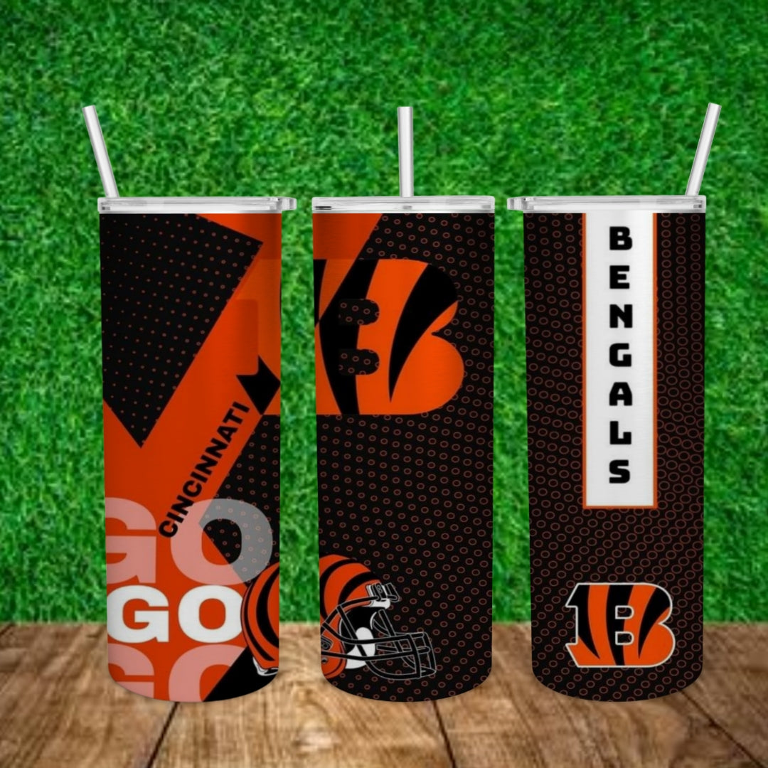 Football 20oz Sublimation Tumbler Image