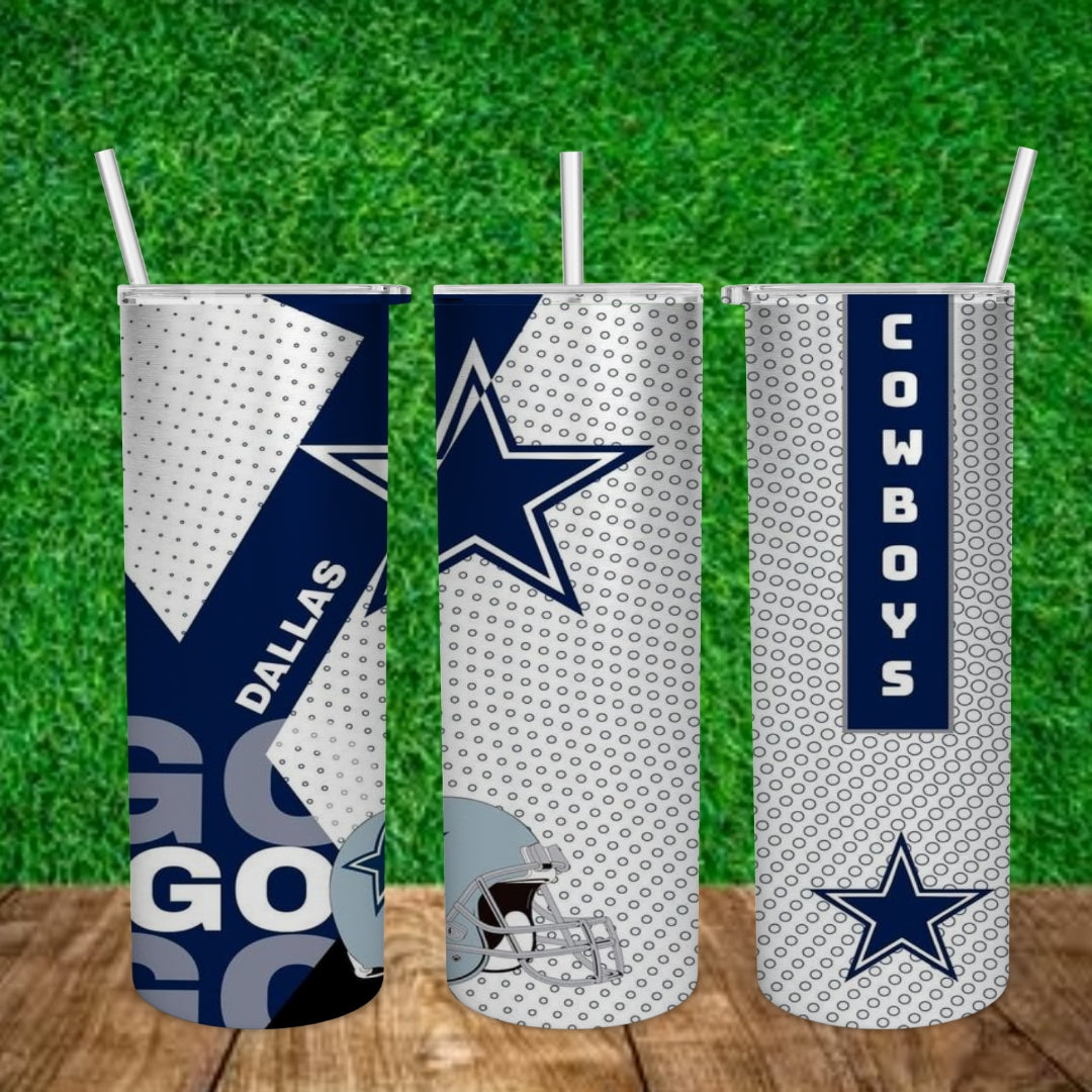 Football 20oz Sublimation Tumbler Image