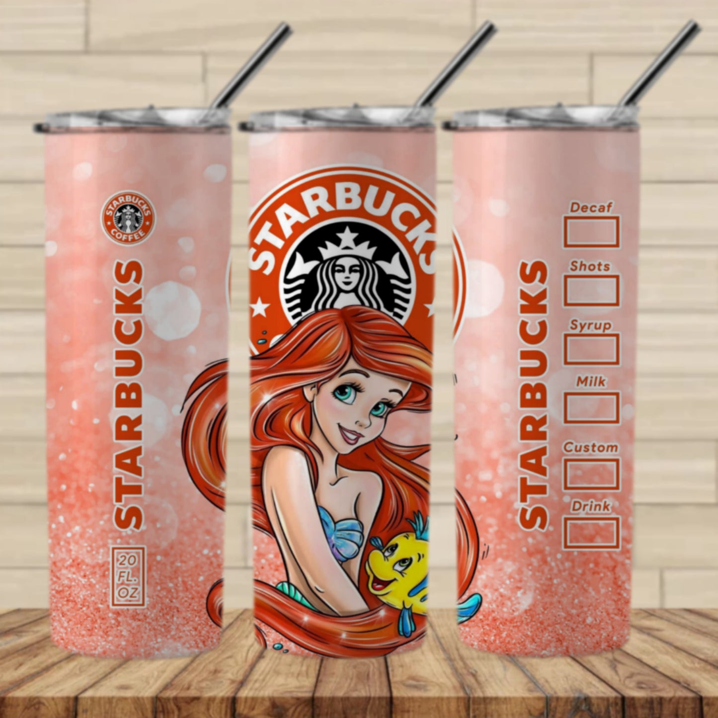 Princess Drink Sublimation 20oz Images