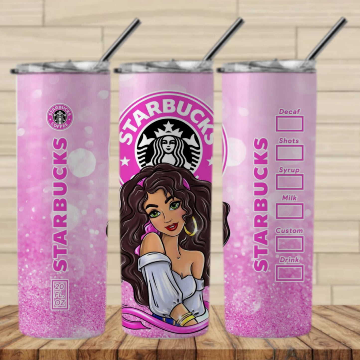 Princess Drink Sublimation 20oz Images