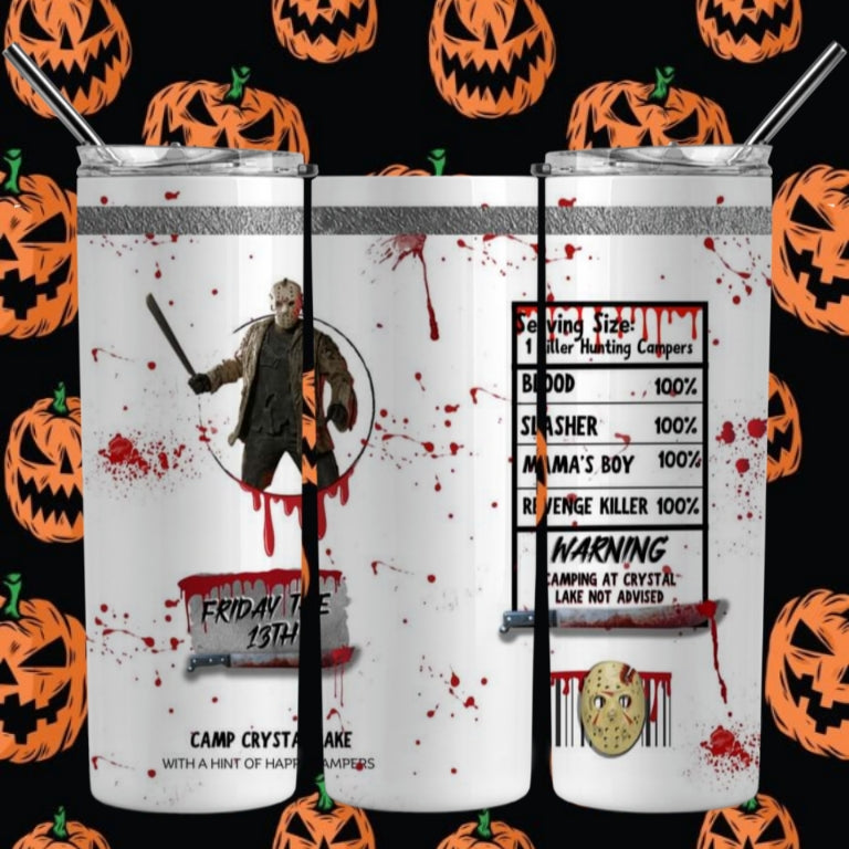 Horror Sublimation Tumbler Image 20 oz