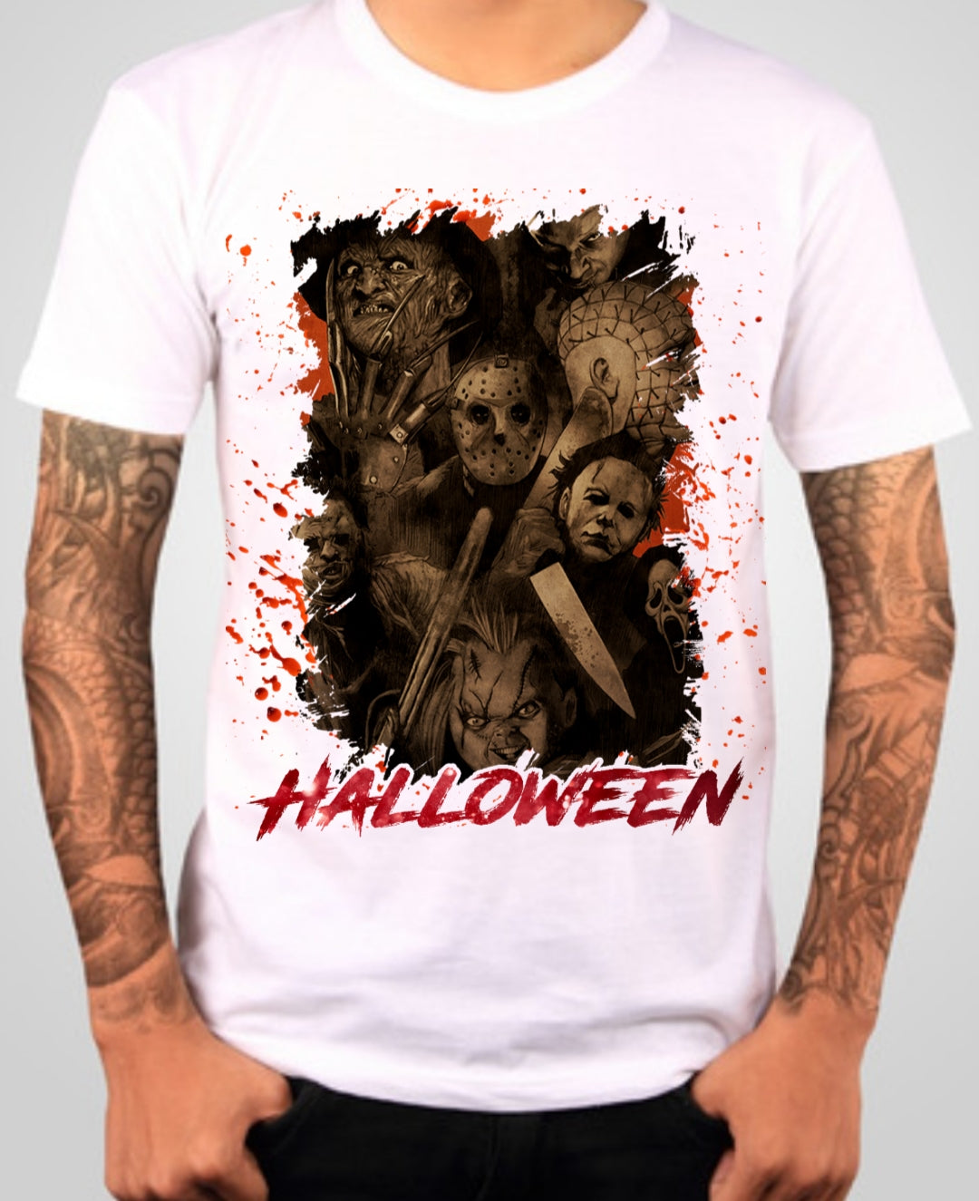 70+ Horror Halloween Sublimation T-Shirt Image/20 oz Tumbler Images Bundle