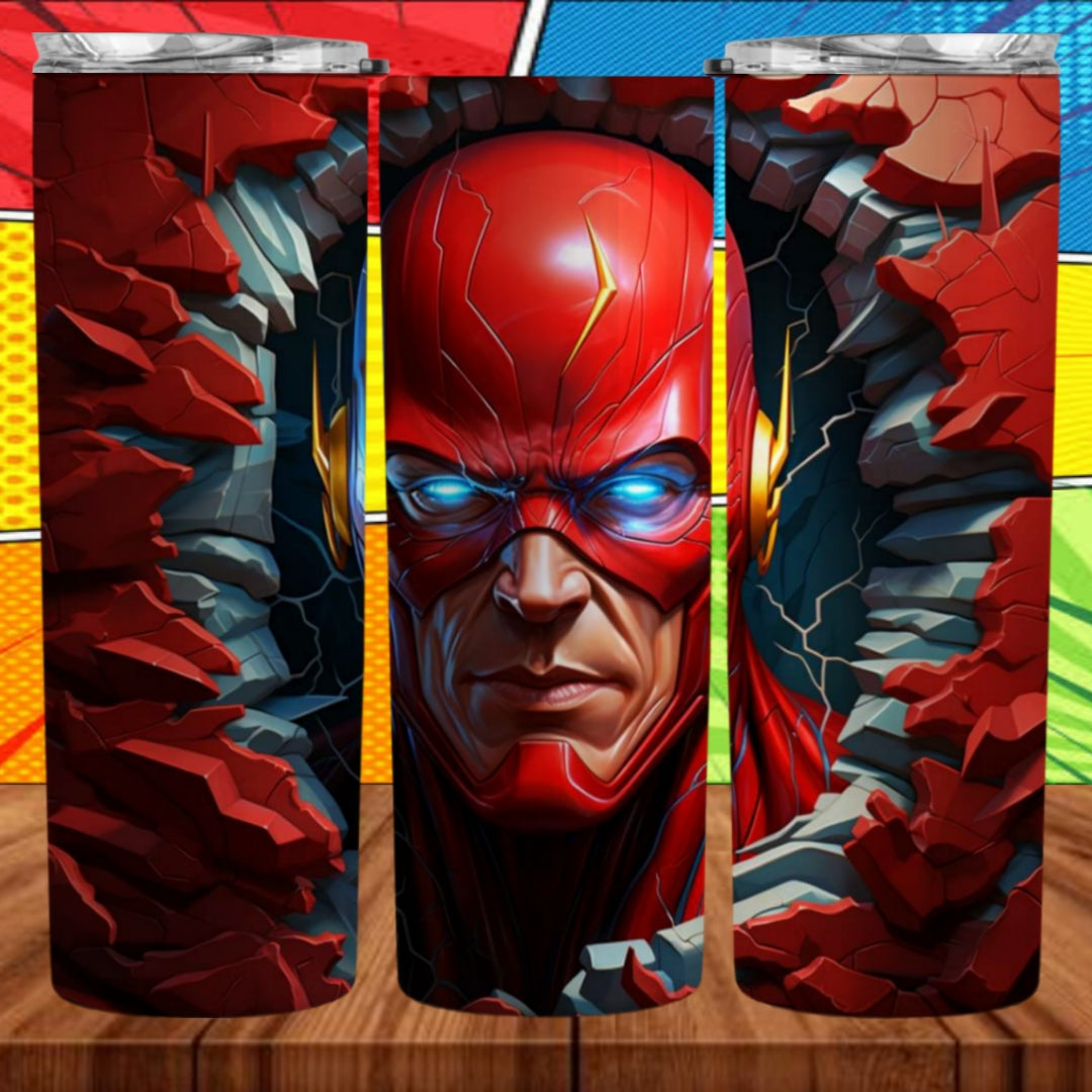 3D Superhero 20oz Sublimation Tumbler Images Bundle