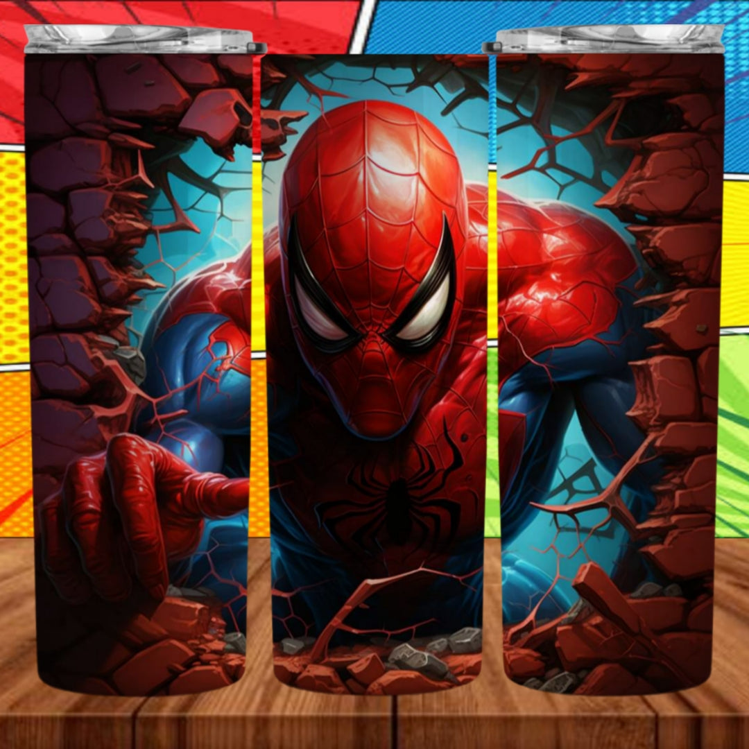 3D Superhero 20oz Sublimation Tumbler Images Bundle