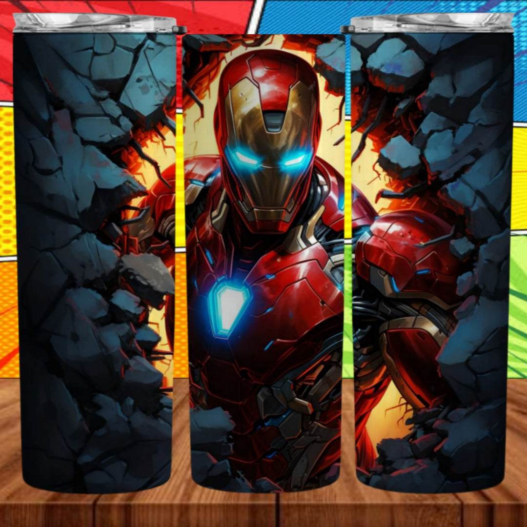 3D Superhero 20oz Sublimation Tumbler Images Bundle